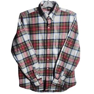 GAP Standard Fit Plaid Button Down Flannel Shirt Men's Size L Long Sleeve Casual